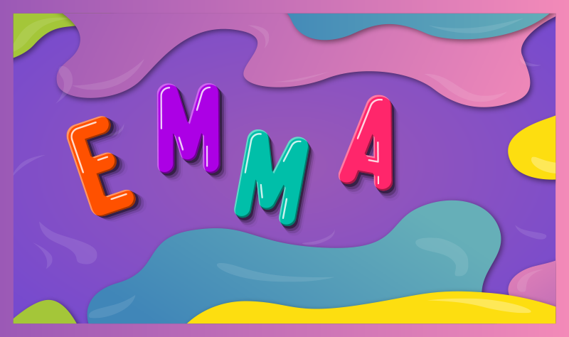 Alfombra vinílica con nombre pintura 3D - TenVinilo