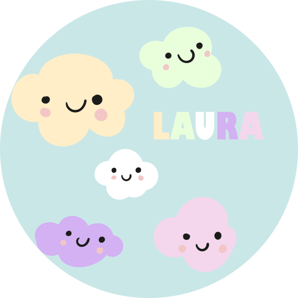 Alfombra vinílica personalizable nubes personalizables - TenVinilo