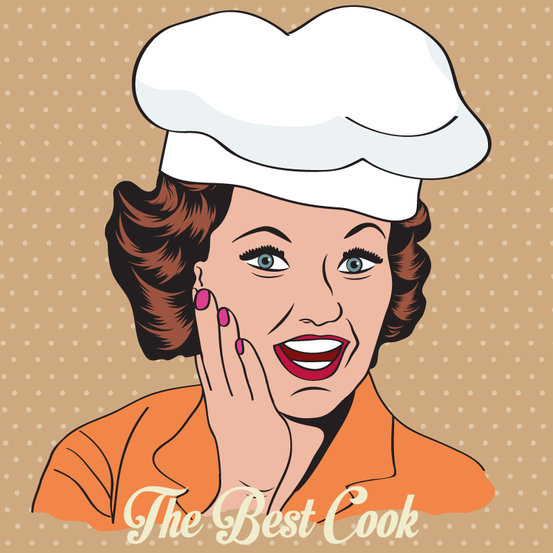 Alfombra vinílica frase alfombra de cocina retro - TenVinilo