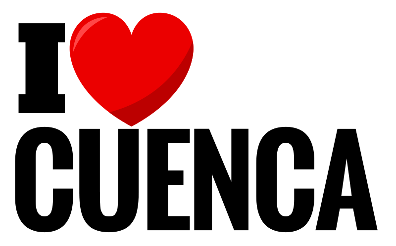 Alfombra vinílica frase I love Cuenca - TenVinilo