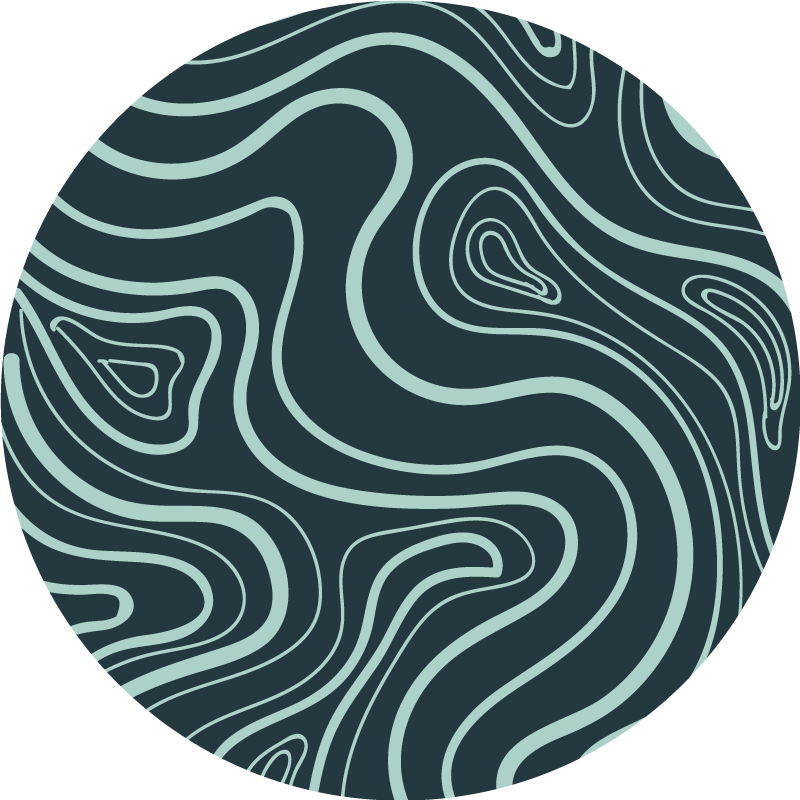 Alfombra vinílica nórdica Remolino verde oscuro - TenVinilo