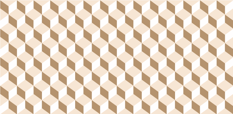 Alfombra vinilo cocina moderna cubos beige - TenVinilo