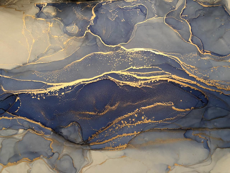 Alfombra vinílica imitación mármol elegantes venas clásicas - TenVinilo