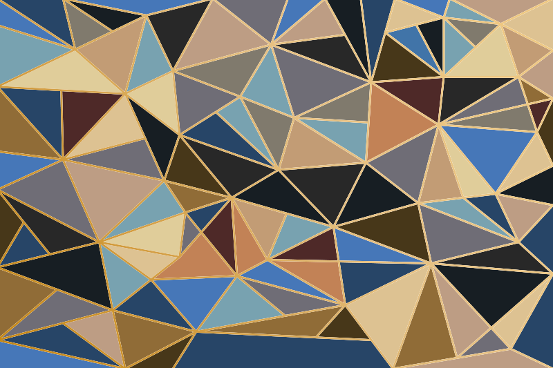 Alfombra vinílica geométrica motivo triangular - TenVinilo