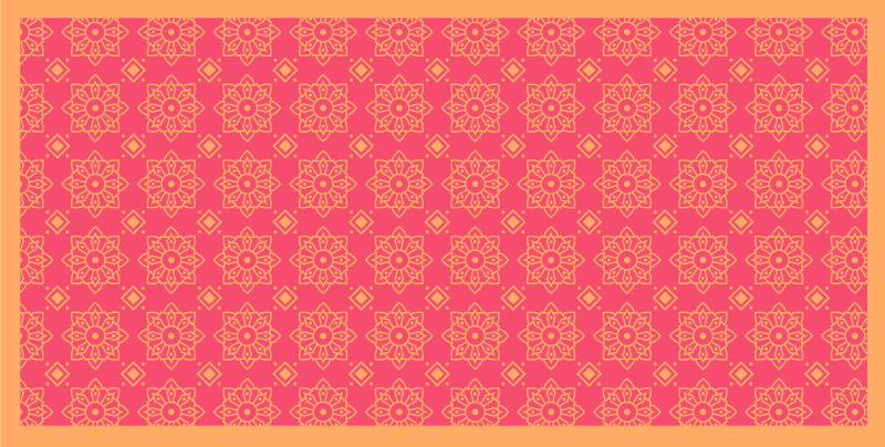 Alfombra vinílica salón sofisticados azulejos rosas - TenVinilo