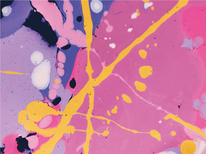 Alfombras vinílicas modernas con salpicaduras - TenVinilo