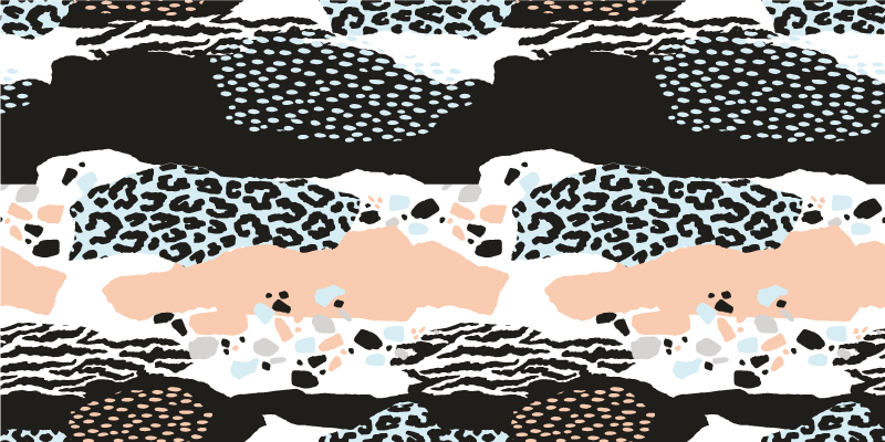 Alfombra vinílica animal print patrón leopardo elegante - TenVinilo