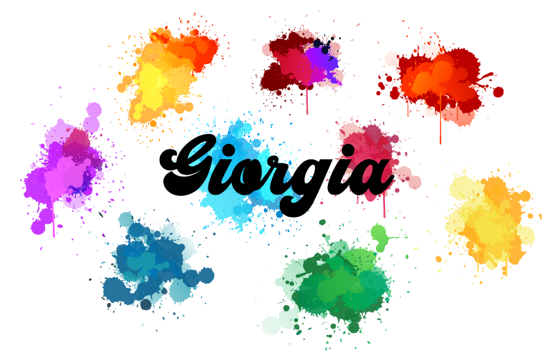 Alfombra vinílica con nombre pinceladas splash - TenVinilo