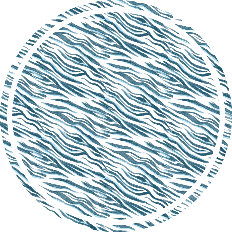 Alfombra vinílica animal print elegante onda de cebra - TenVinilo