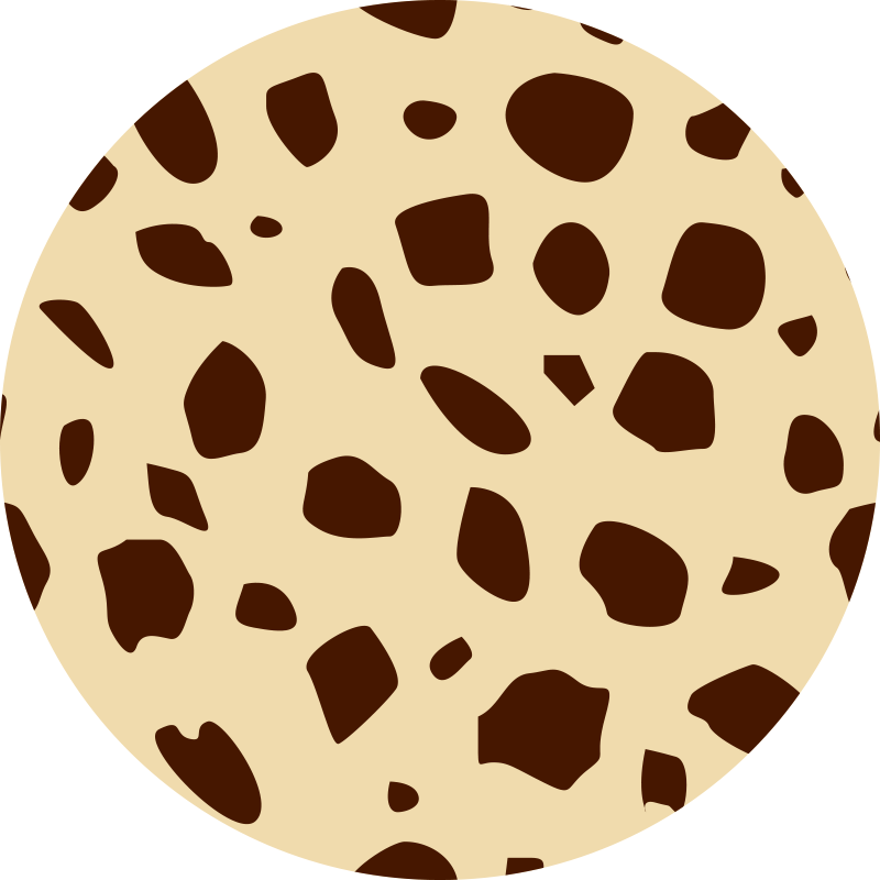 Alfombra vinílica animal print calor manchado - TenVinilo