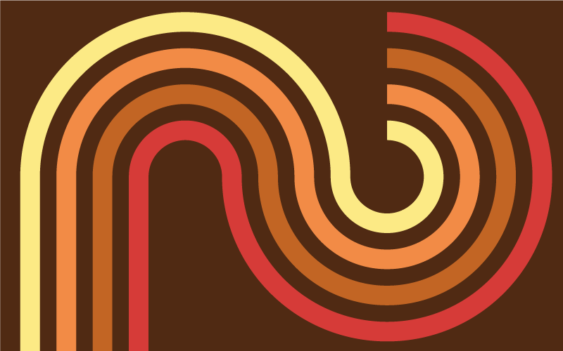 Alfombra vinílica vintage rayas retro - TenVinilo