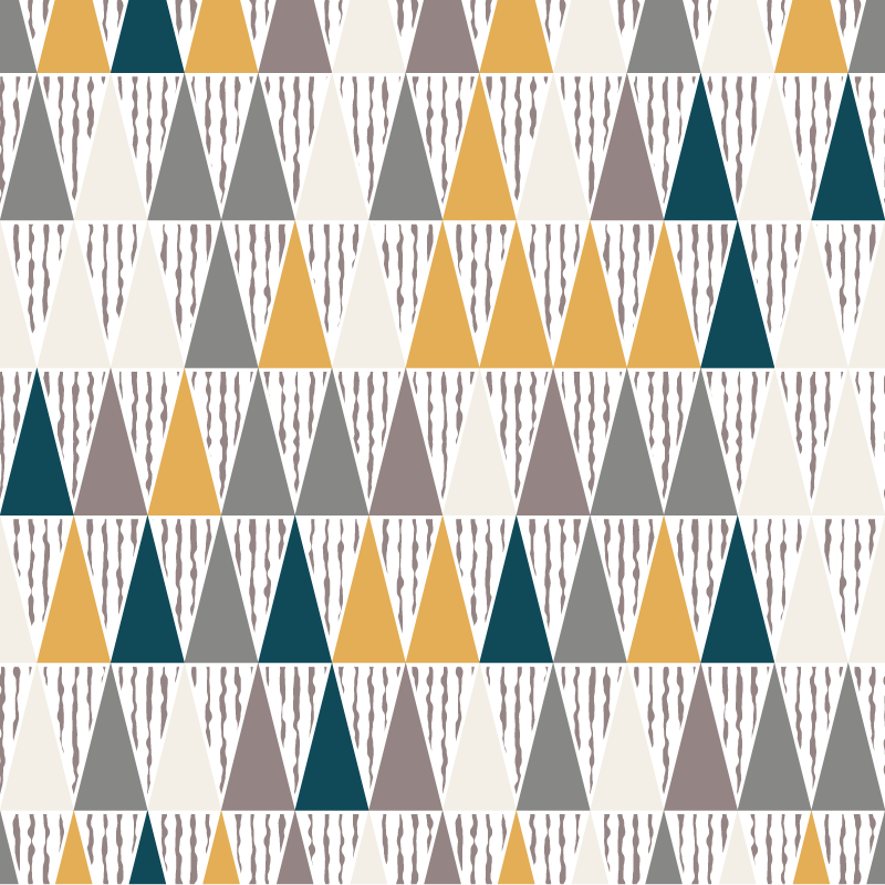 Alfombra vinílica geométrica segmentos de tono triangular - TenVinilo