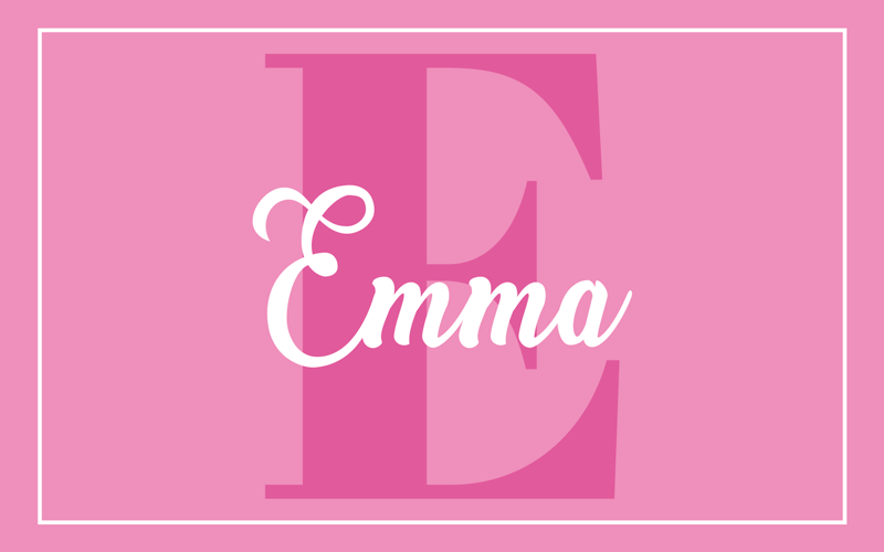 Alfombra vinílica con nombre Delicada niña rosa con nombre - TenVinilo