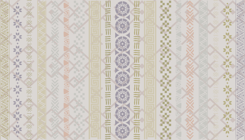 Alfombra vinílica cocina estampado geométrico - TenVinilo