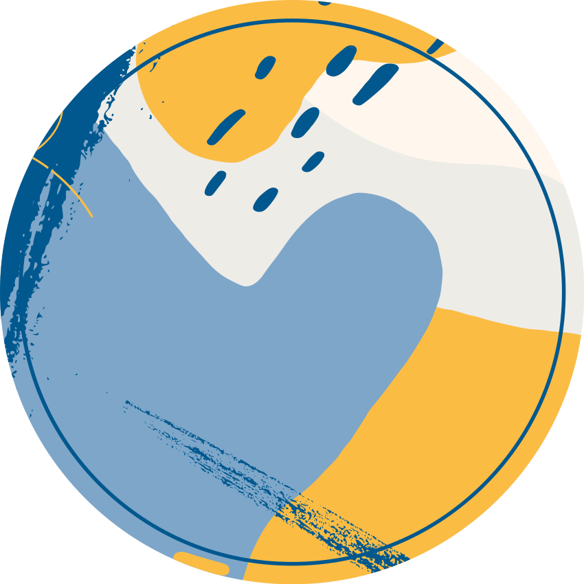 Alfombra vinílica imitación piedra arte circular - TenVinilo