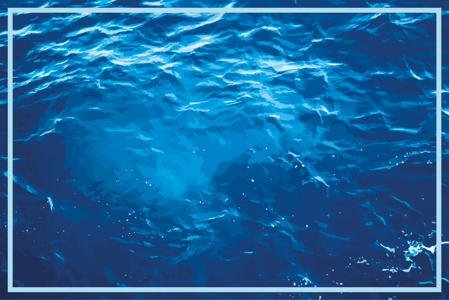 Alfombra vinílica dormitorio Océano profundo bajo el agua - TenVinilo