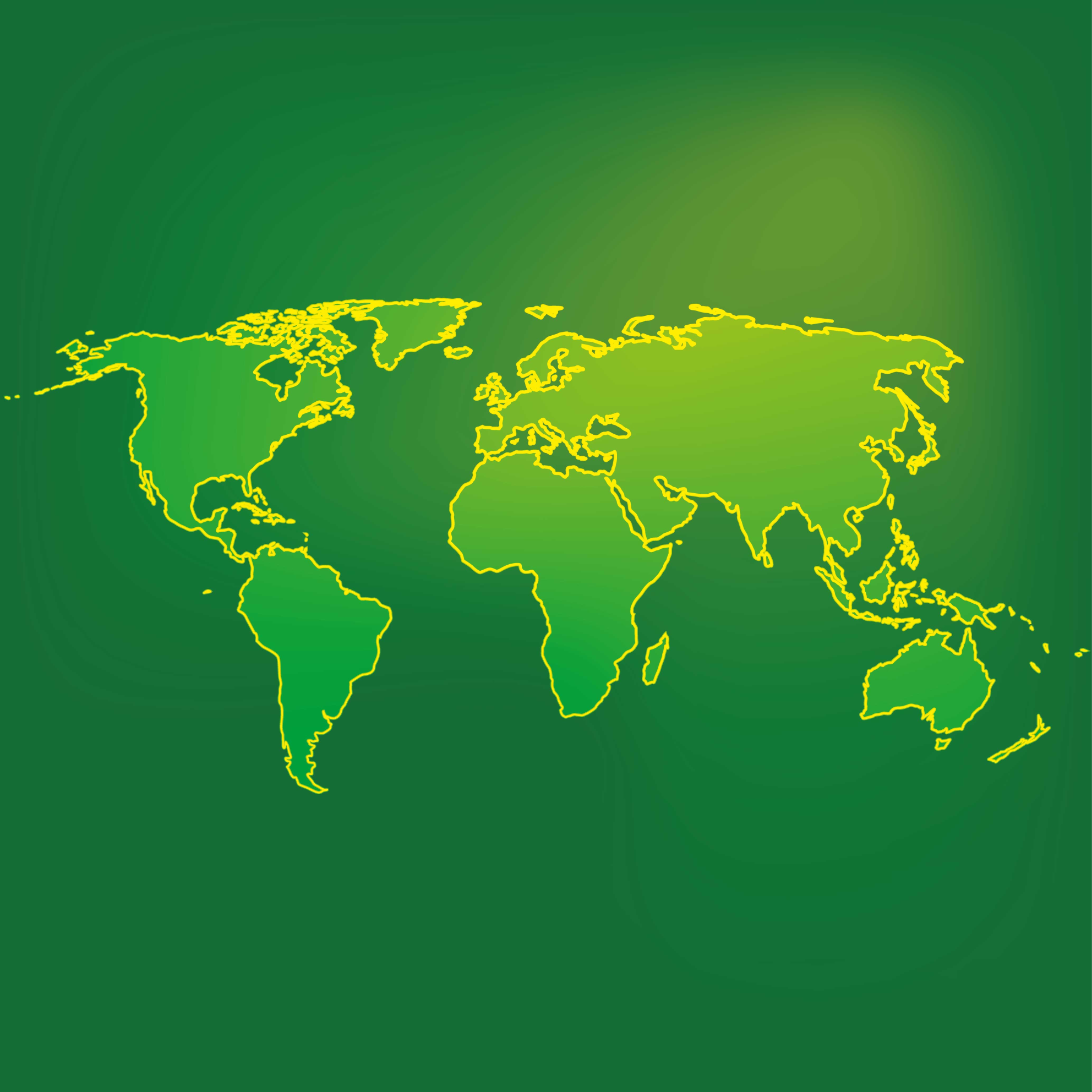 Alfombra vinilo pasillo Fronteras del país en luces de neón - TenVinilo