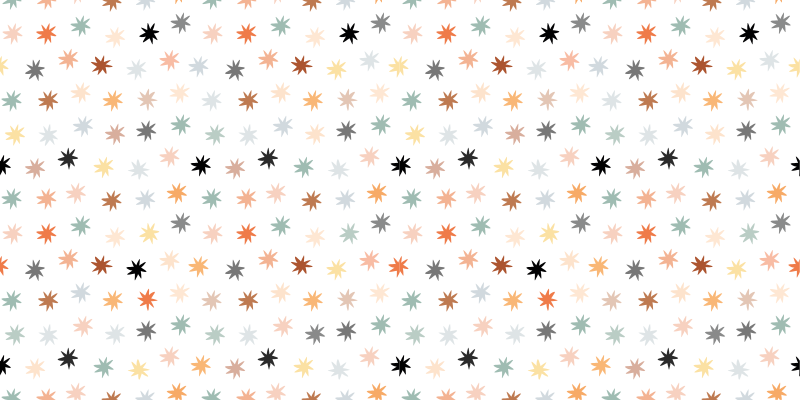 Alfombra vinílica estrellas patrón de estrellas coloridas - TenVinilo