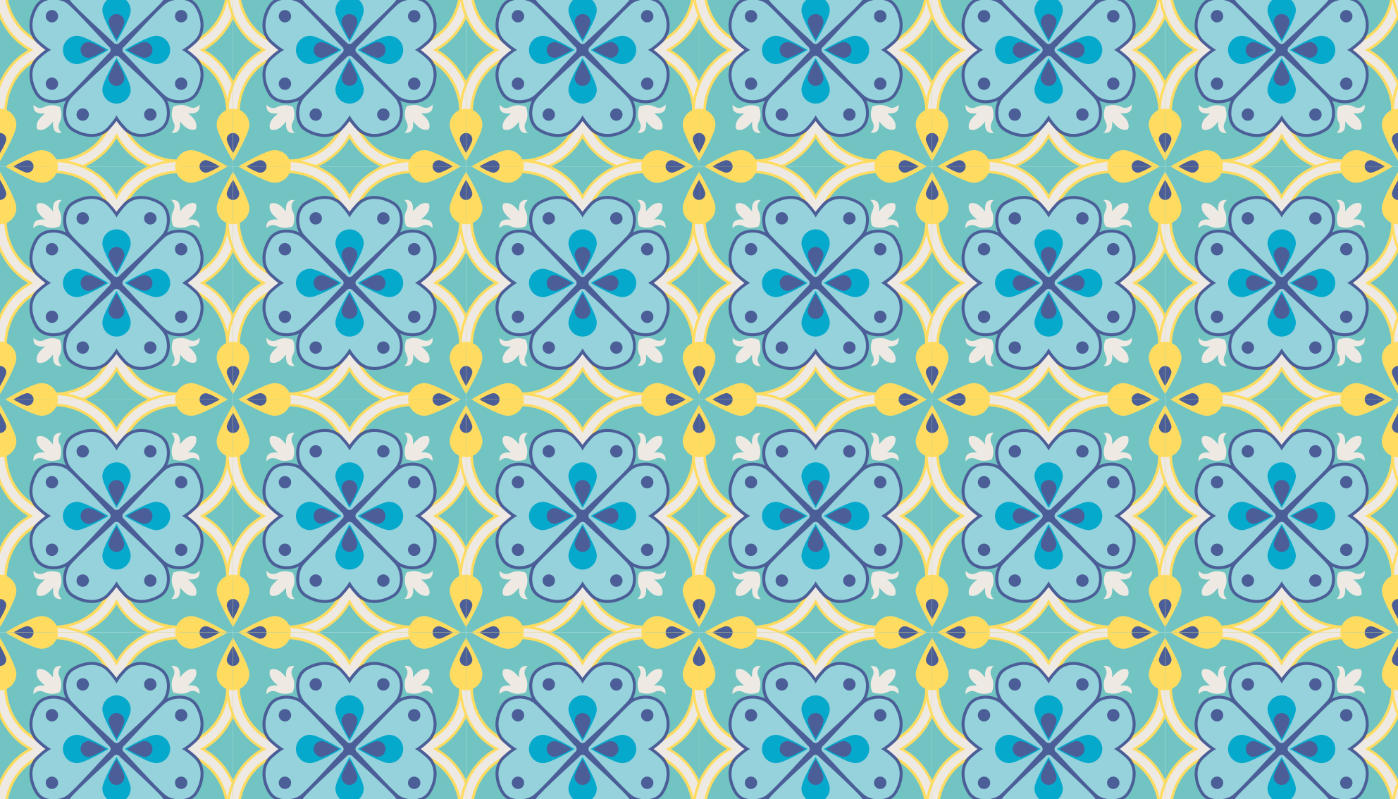 Alfombra vinílica hidráulica elementos florecientes - TenVinilo