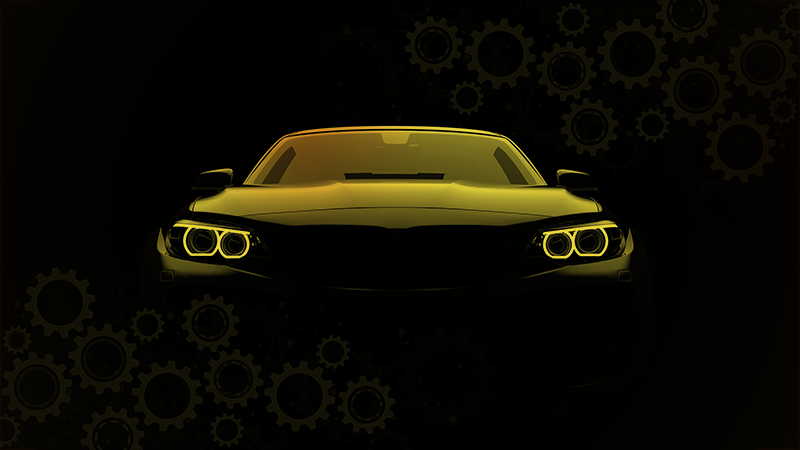 Alfombra vinílica vintage Concepto de coche moderno - TenVinilo