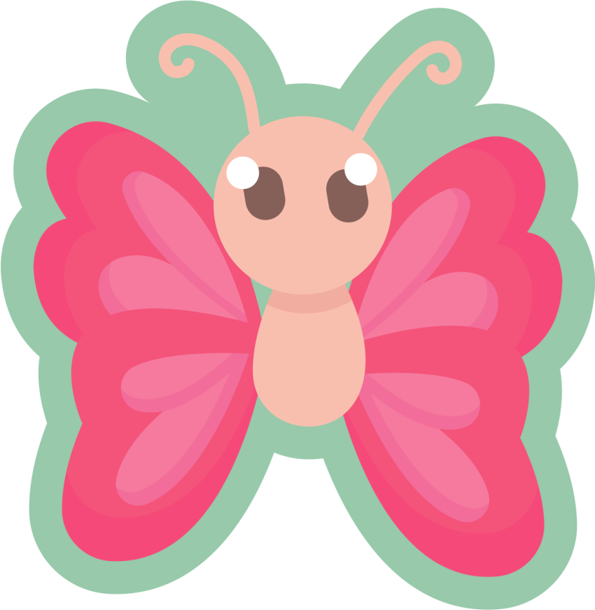 Aflombra vinílica animales Diseño de personajes de mariposa wendy - TenVinilo