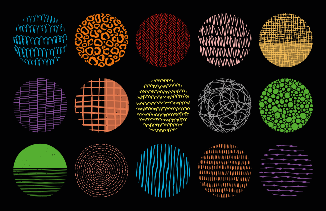 Alfombra vinílica moderna colección de patrones vibrantes - TenVinilo