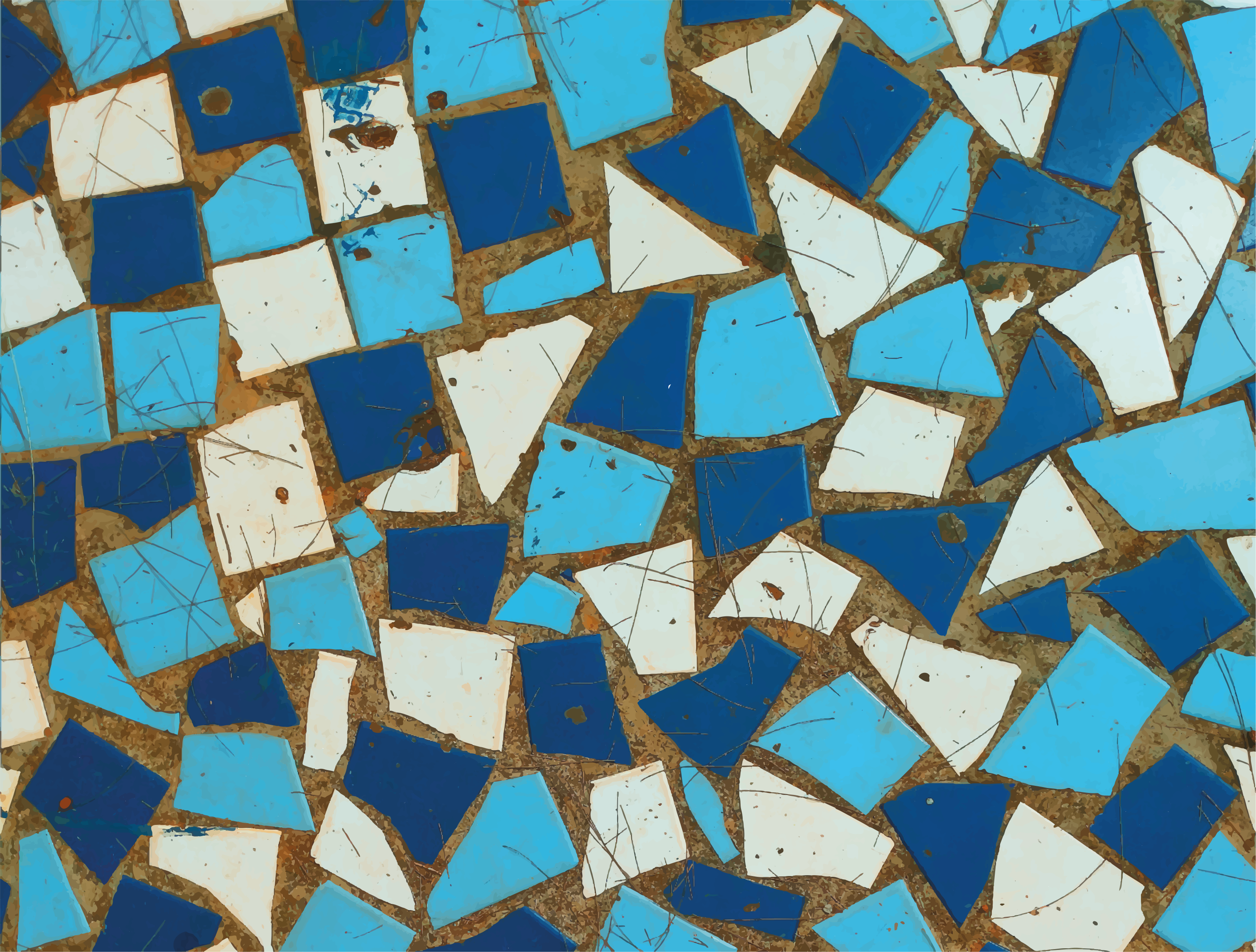 Alfombra vinílica mosaico arreglos de mosaicos - TenVinilo