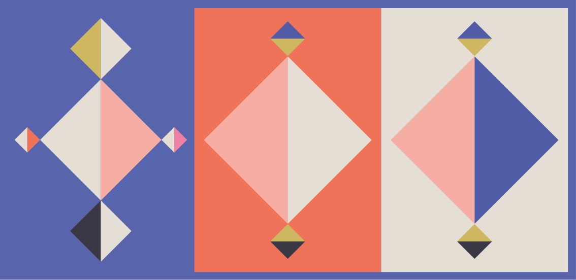 Alfombra vinílica geométrica formas modernas abstractas - TenVinilo