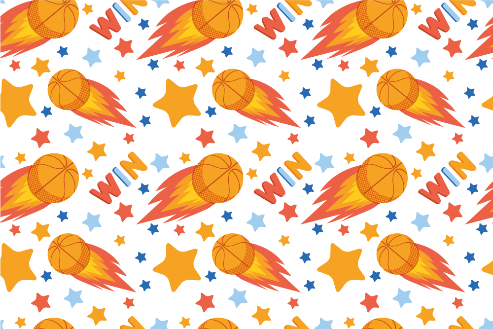 Alfombra vinílica juegos diseño de estrellas deportivas - TenVinilo