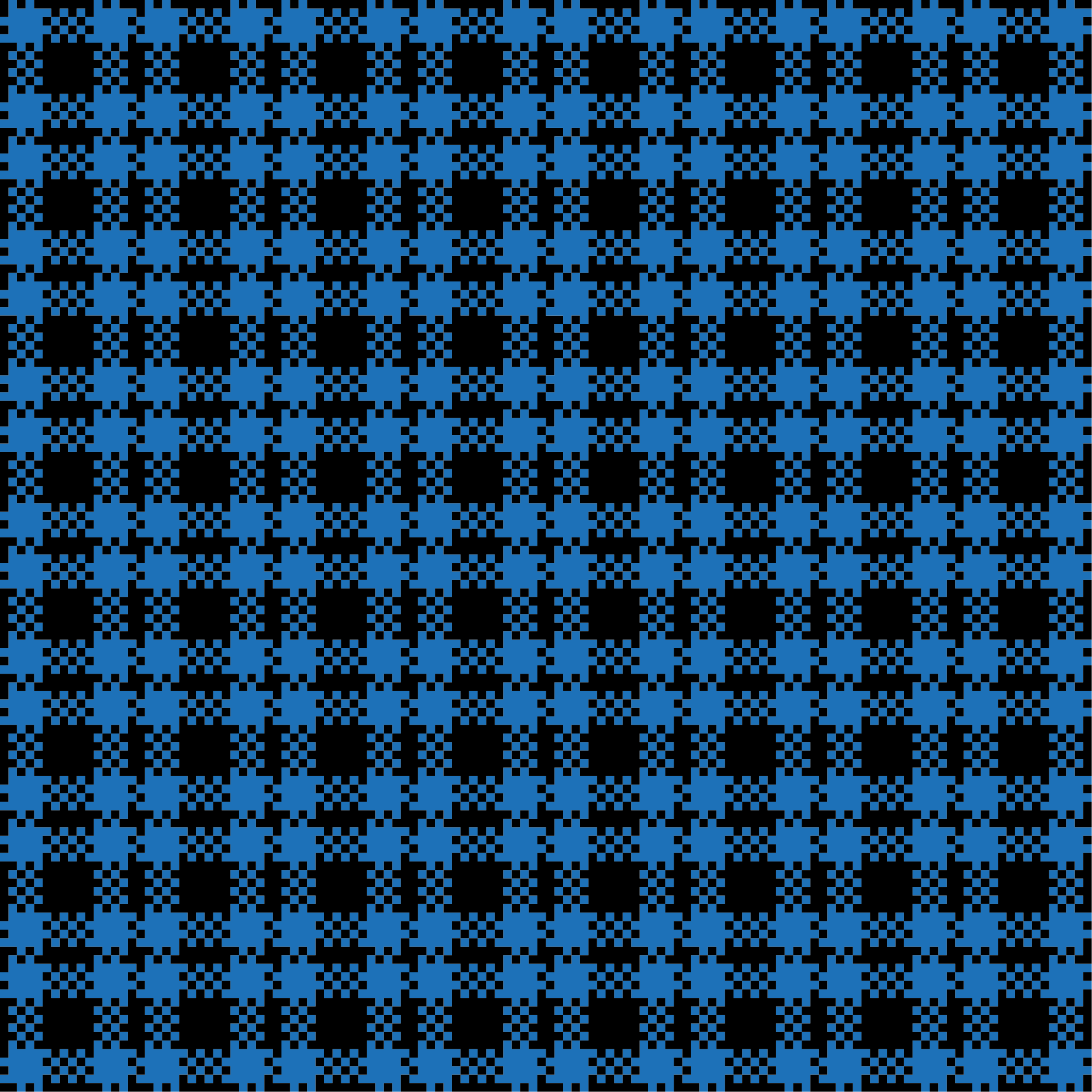 Alfombra vinilo cuadrada Estampado azul y negro - TenVinilo