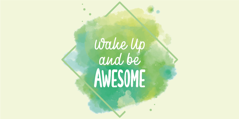 Alfombra vinílica frase despertar excepcional - TenVinilo