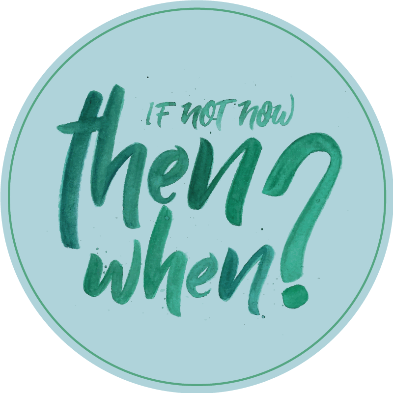 Alfombra vinílica frase si no ahora - TenVinilo