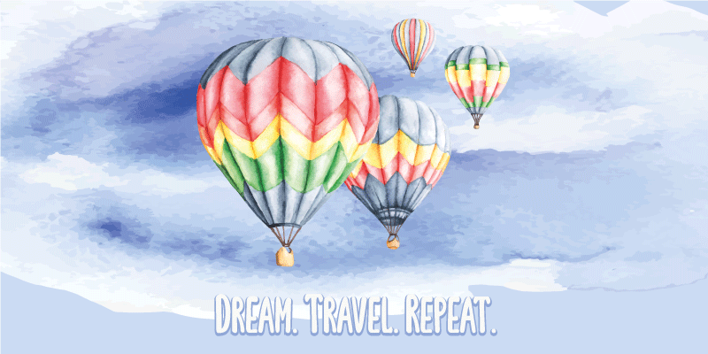 Alfombra vinílica minimalista ojalá el viaje se repita - TenVinilo