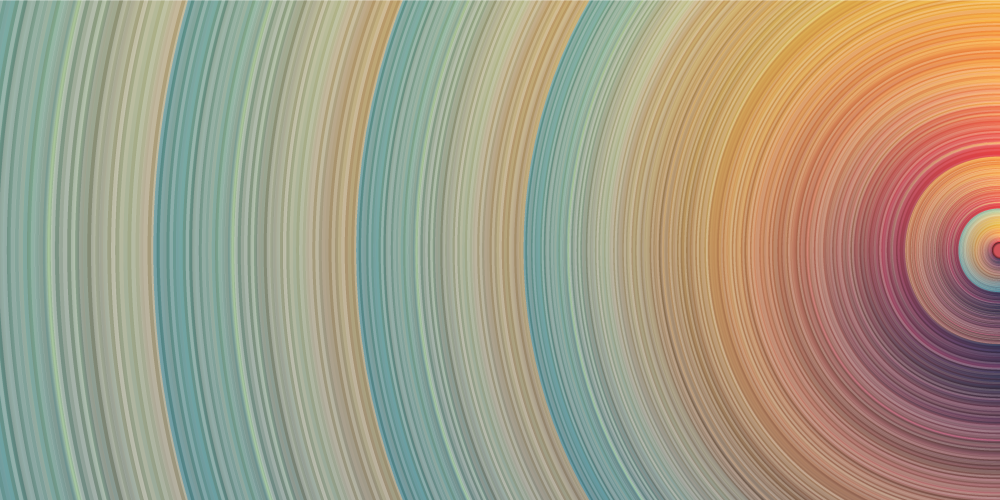 Alfombra vinílica minimalista ondas de color en espiral - TenVinilo