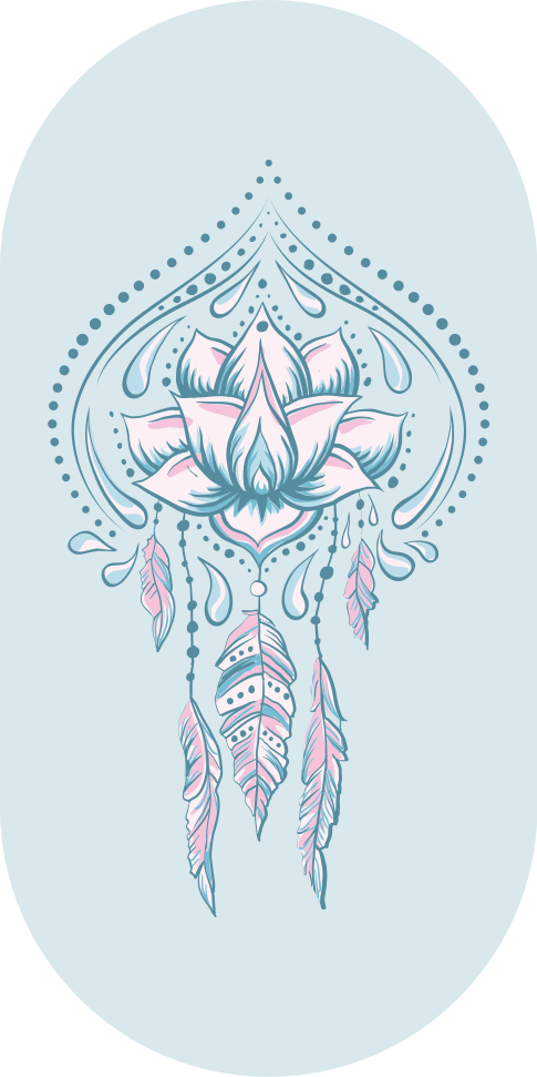 Alfombra vinílica mandala patrón de loto - TenVinilo