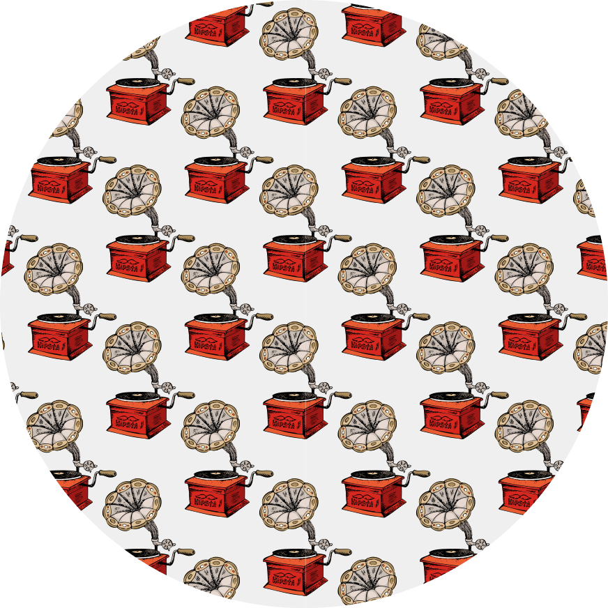 Alfombra vinílica textura cajas de música retro - TenVinilo