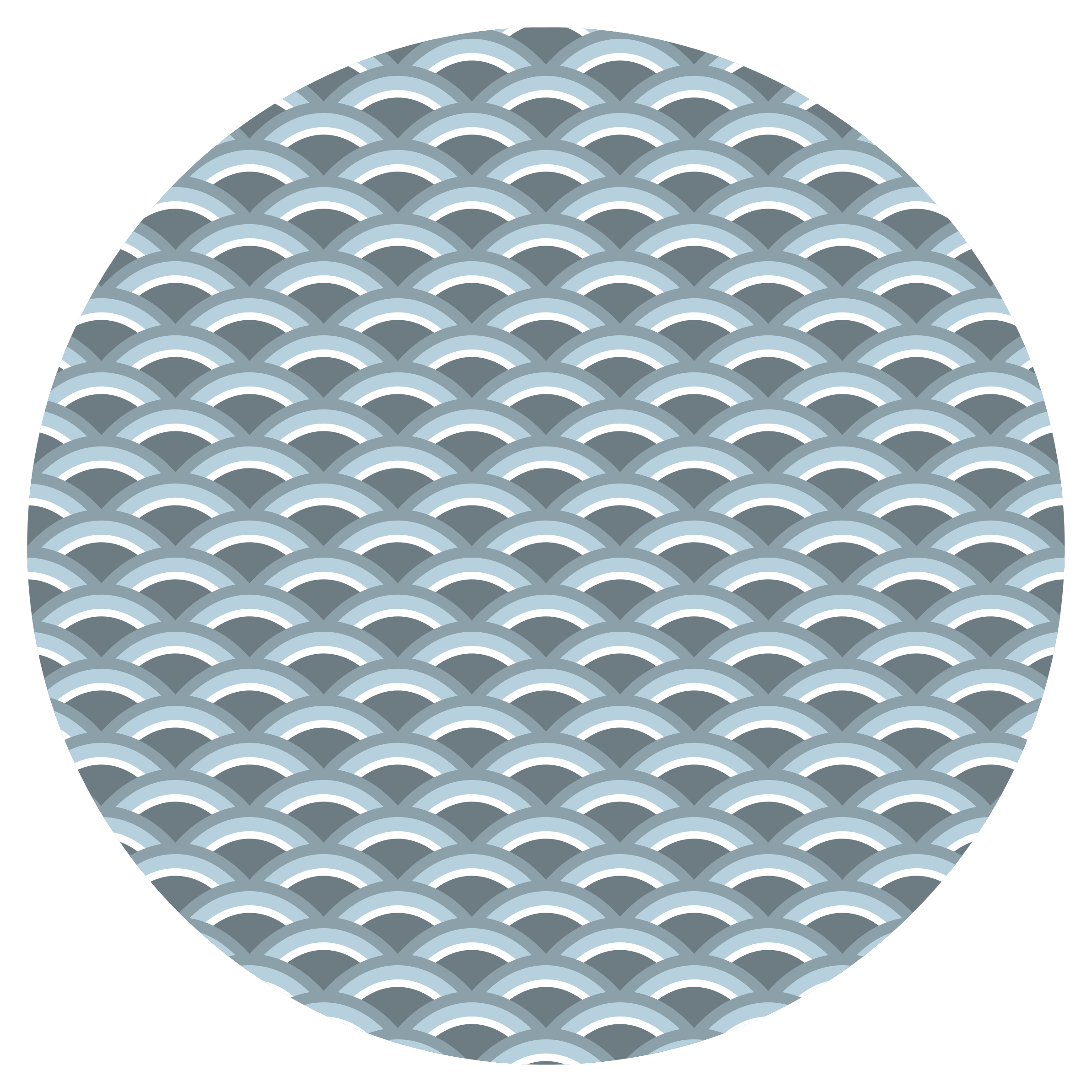 Alfombra vinílica geométrica motivo de onda - TenVinilo