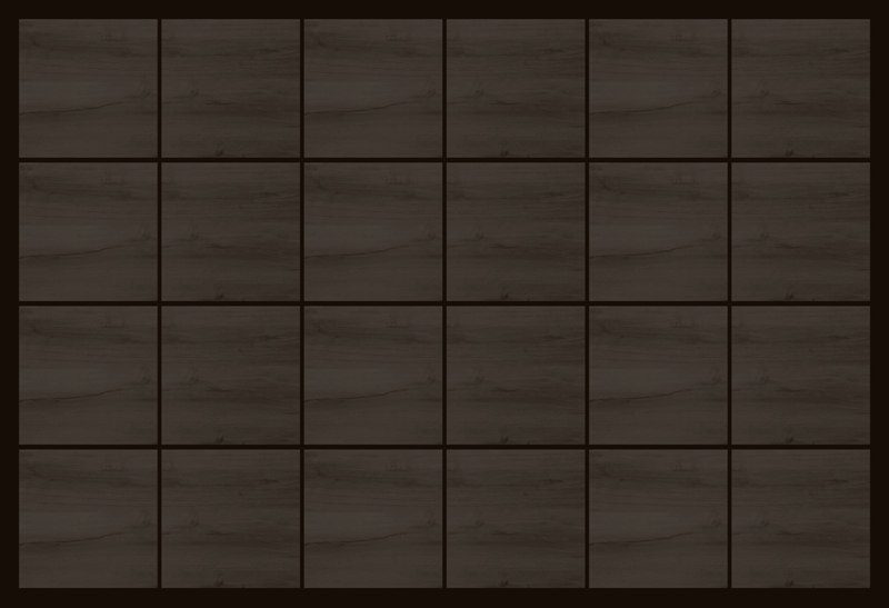 Alfombra vinílica imitación madera baldosas de madera oscura - TenVinilo