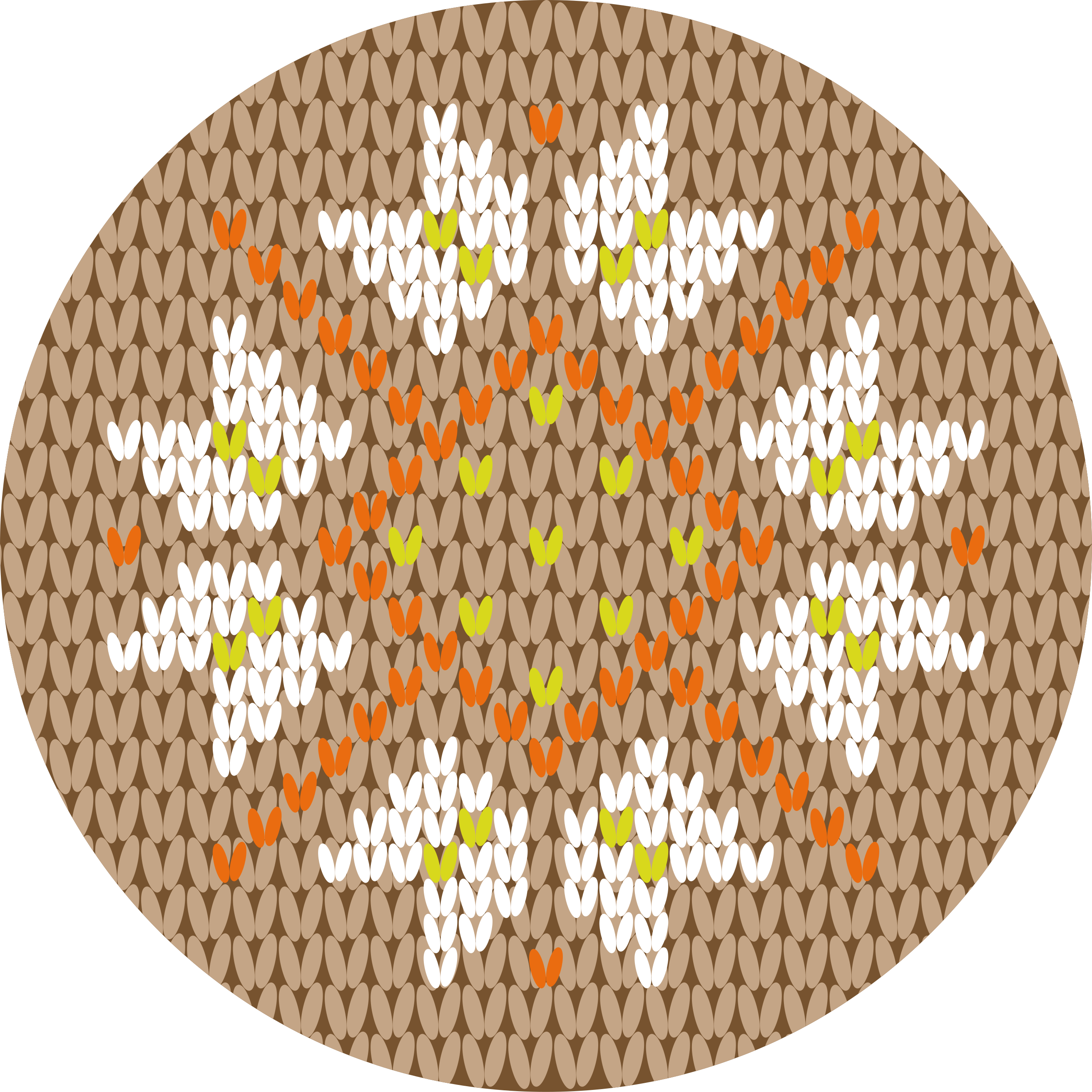 Alfombra vinílica recibidor estilo decorado con flores - TenVinilo