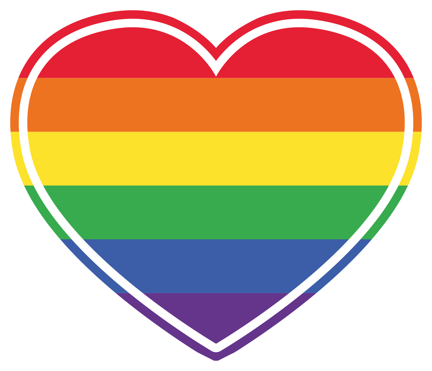 Alfombra vinílica textura patrón de arcoíris de corazón - TenVinilo