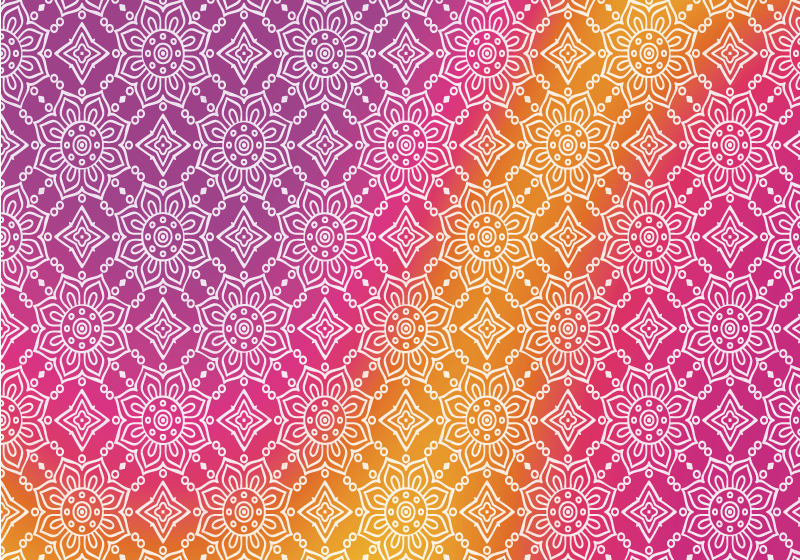 Alfombra vinílica mandala elegante degradado - TenVinilo