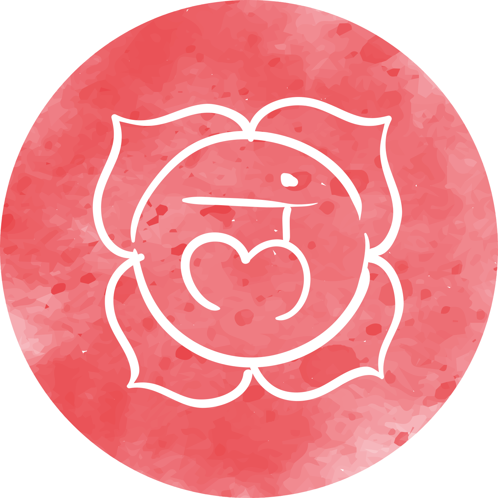 Alfombra de vinilo étnica Hermoso símbolo ético del chakra raíz - TenVinilo