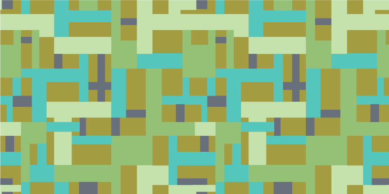 Alfombra vinílica geométrica segmentos de color verde - TenVinilo