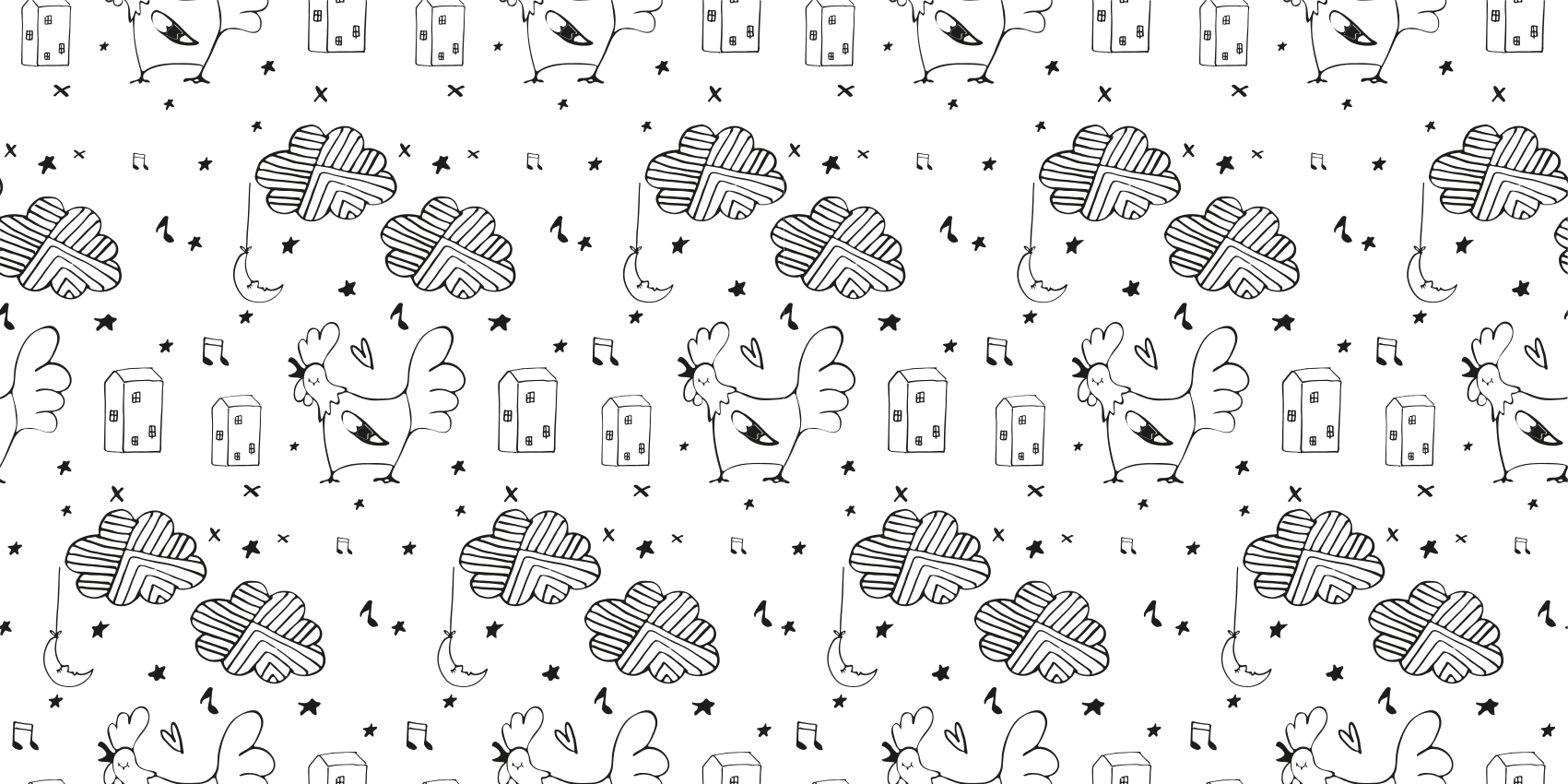 Alfombra vinílica infantil diseño minimalista de aves - TenVinilo