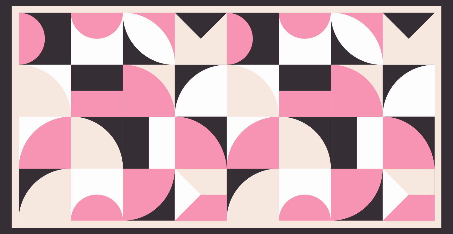 Alfombra vinílica nórdica Rosa geométrico - TenVinilo