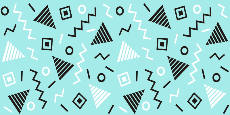 Alfombra vinílica geométrica disposición de formas - TenVinilo