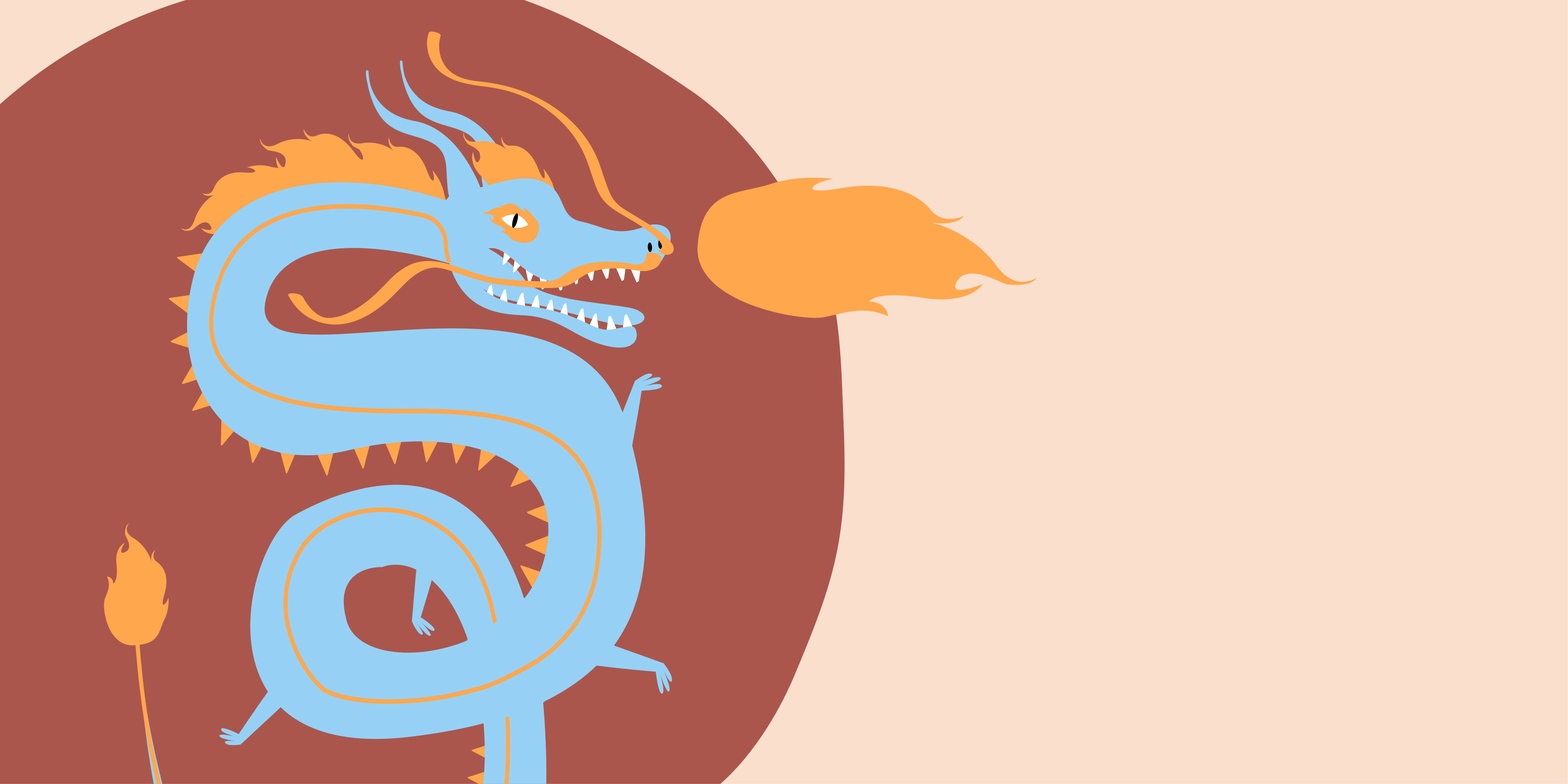 Alfombra vinílica étnica espíritu de dragón - TenVinilo