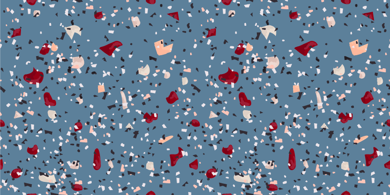 Alfombra vinílica textura formas coloridas audaces - TenVinilo