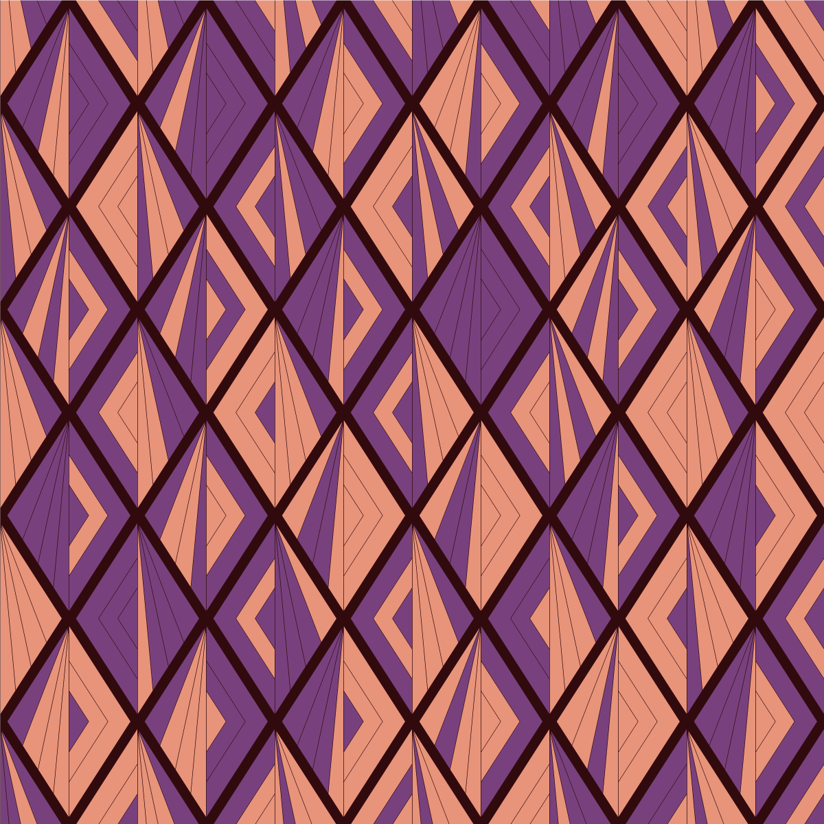 Alfombra vinílica geométrica armonía patrón geométrico - TenVinilo