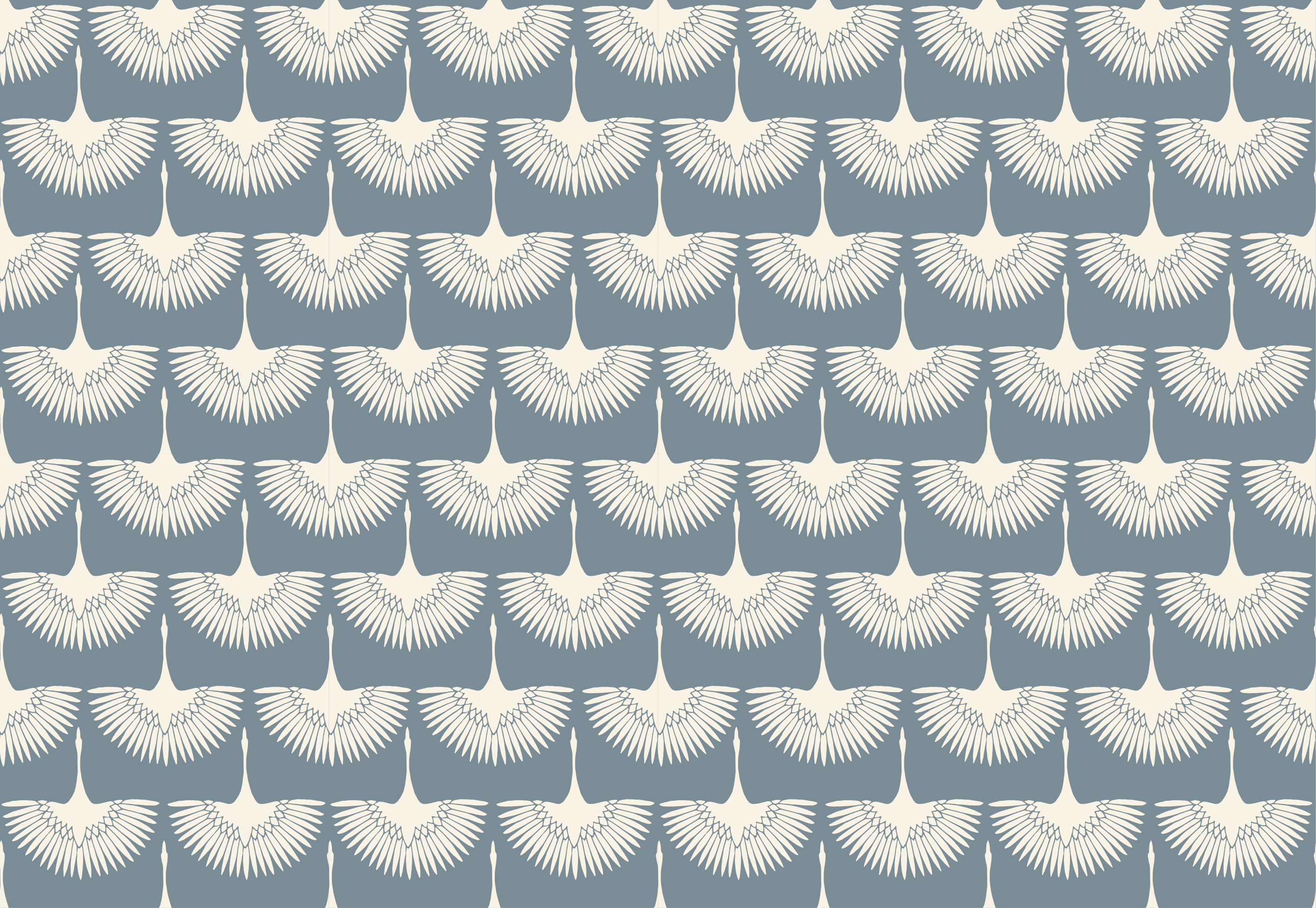 Alfombra vinilo pájaro elegantes artísticos - TenVinilo